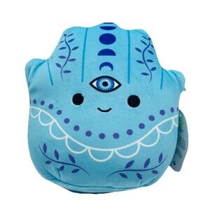 Gisla The Blue Hamsa Hand Spiritual Squishmallow Plush Third Eye 7 1/2” NWT